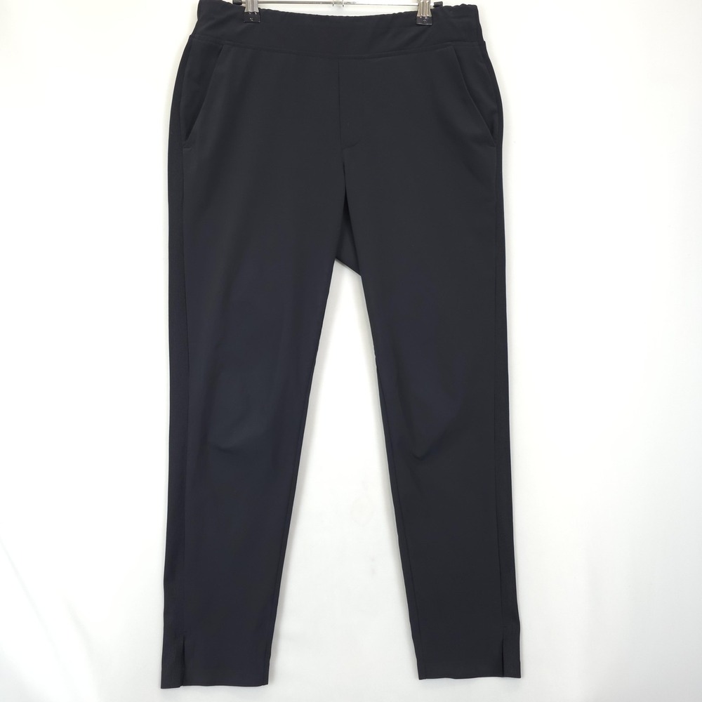 Athleta Pants Womens 6 Black Slim Ankle Stretch Pull On Pockets Office Travel